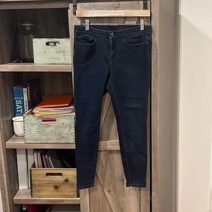J.Jill Dark Wash 5-Pocket Denim Leggings,6P